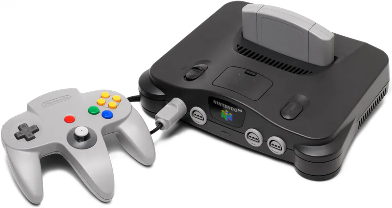 Nintendo 64 with controller